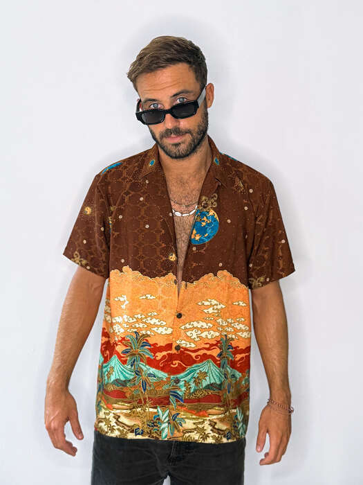Brown Beach ULULIFE shirt — Front