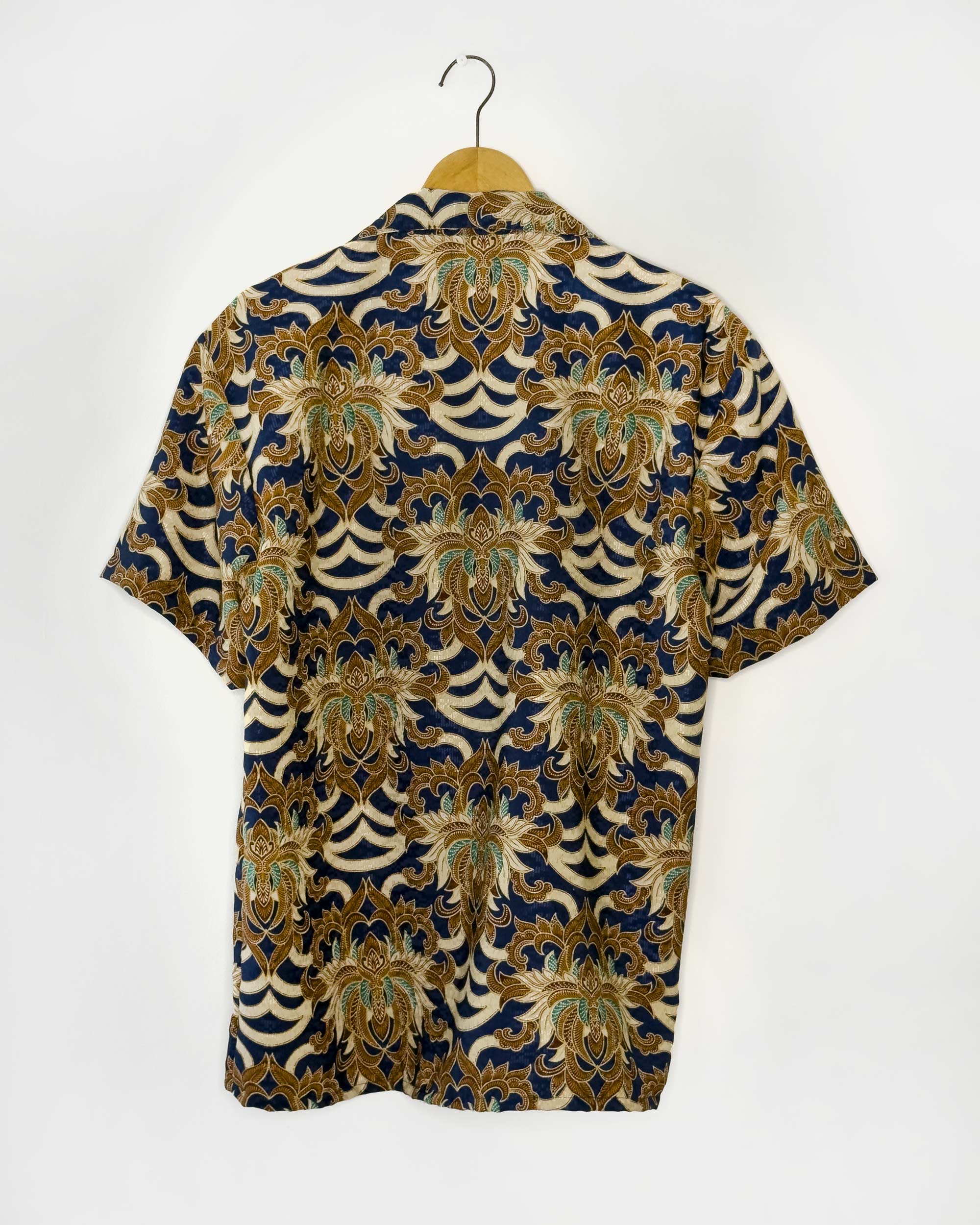Batik Shirt Short Sleeve - Majestic Blue