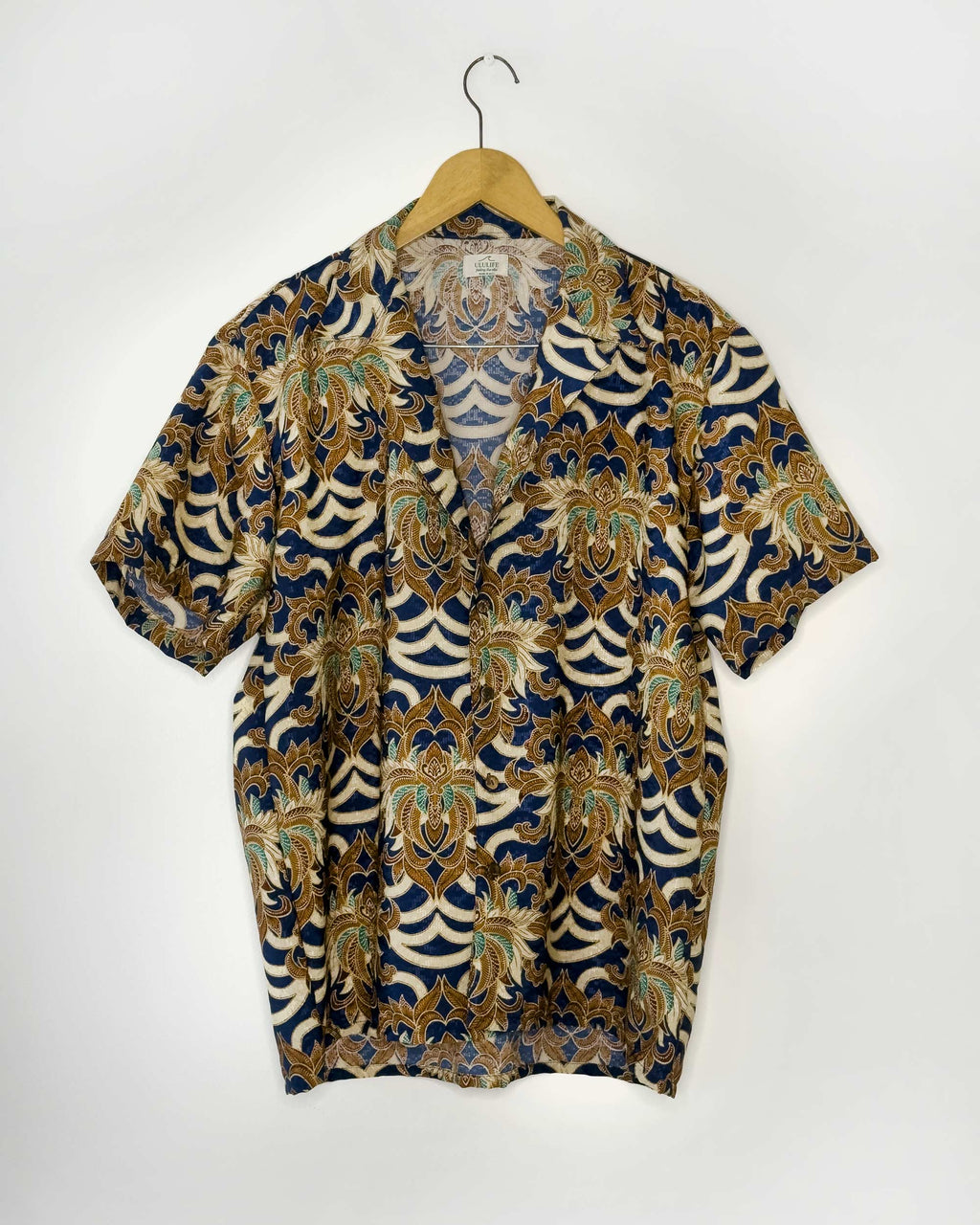 Batik Shirt Short Sleeve - Majestic Blue