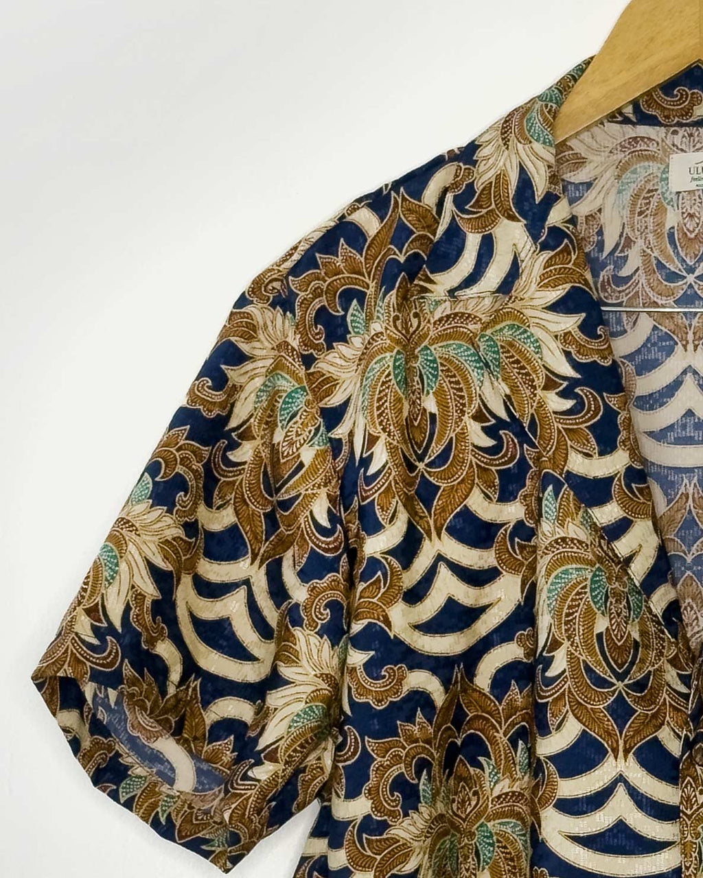 Batik Shirt Short Sleeve - Majestic Blue