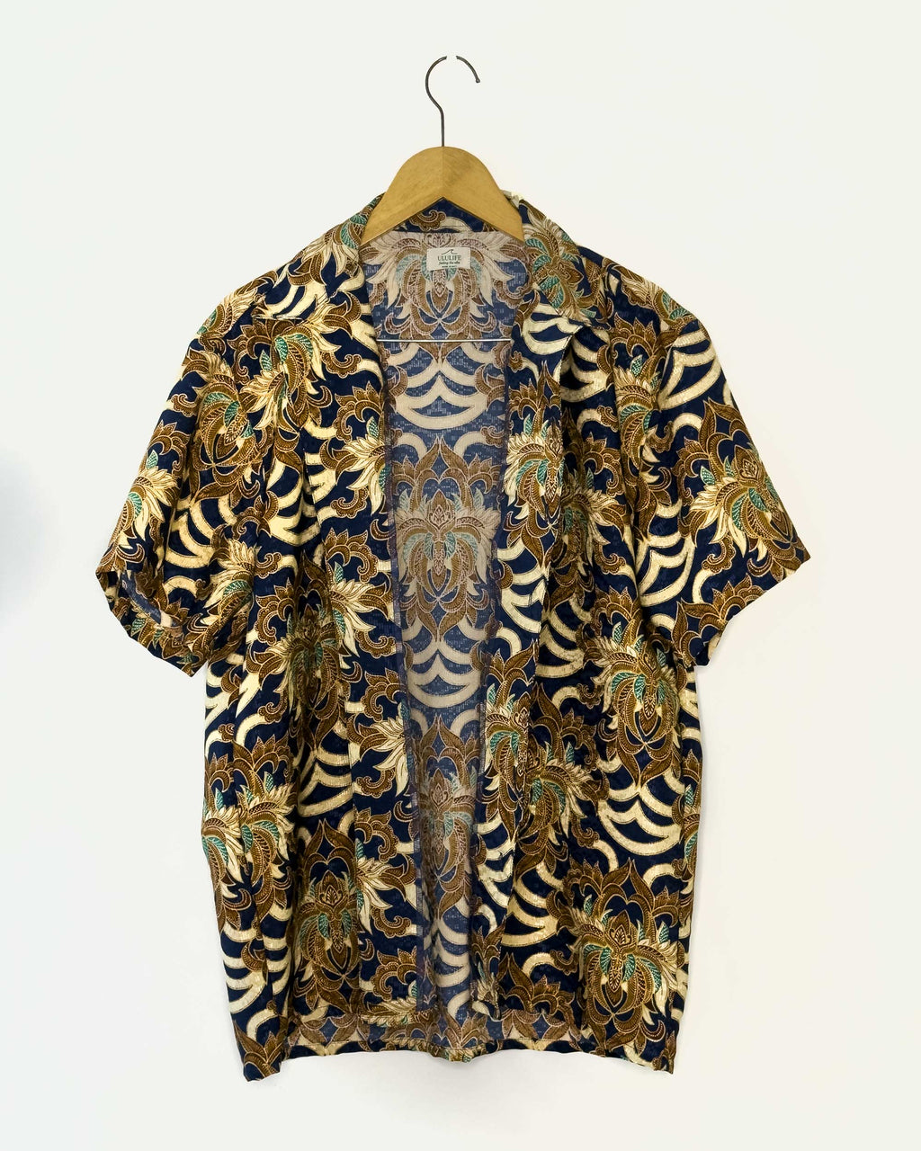 Batik Shirt Short Sleeve - Majestic Blue