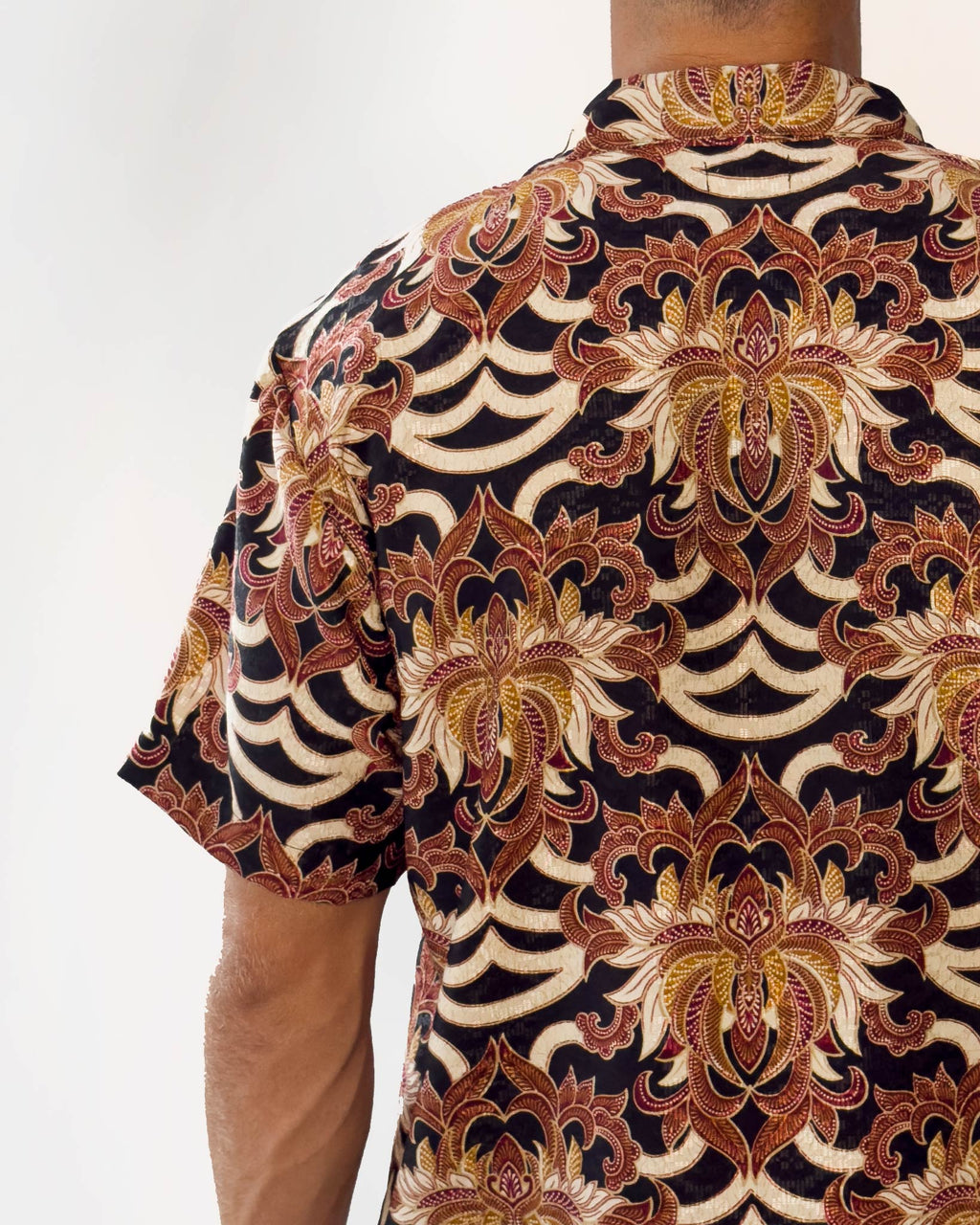Batik Shirt Short Sleeve - Majestic Brown