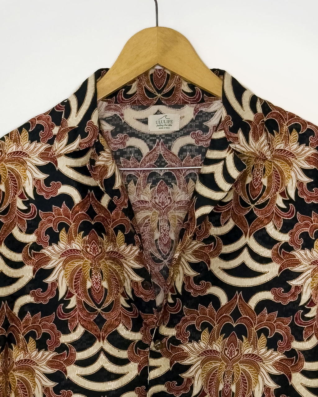 Batik Shirt Short Sleeve - Majestic Brown